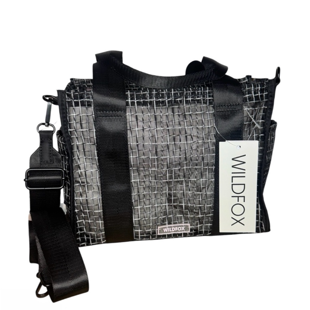 Wildfox Mesh Tote Bag black/silver